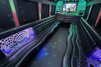 Grand Forks Limo Bus Interior