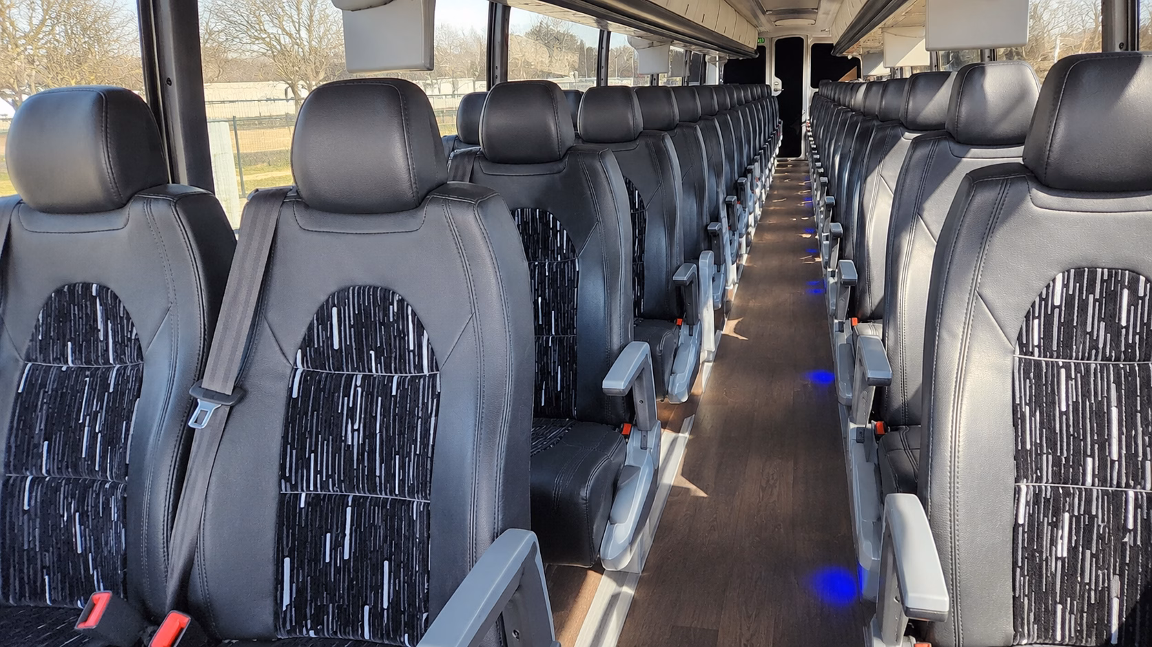 school buses for performing arts and arena field trips in grand forks